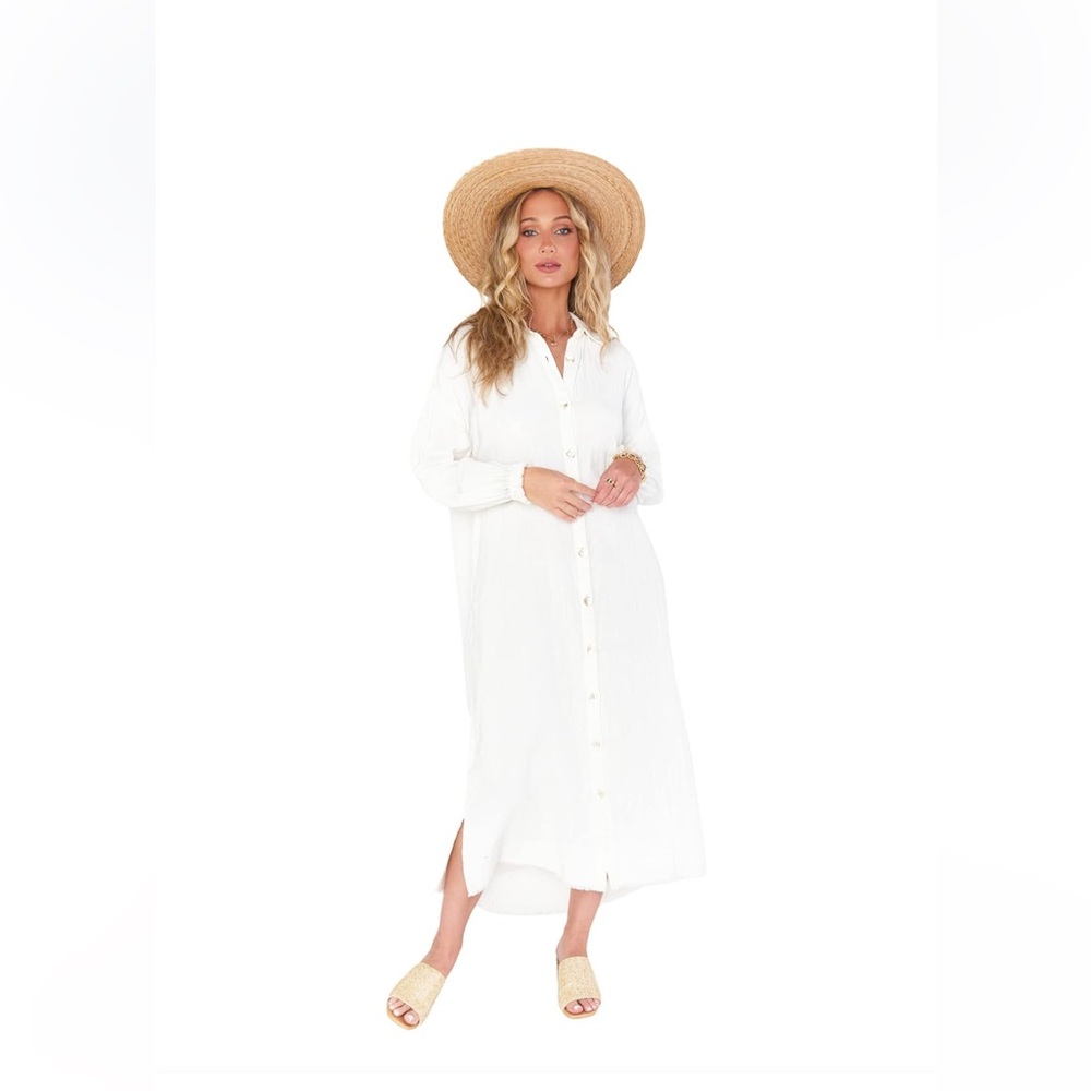 Show Me Your Mumu Button-Down Captain's Dress medium